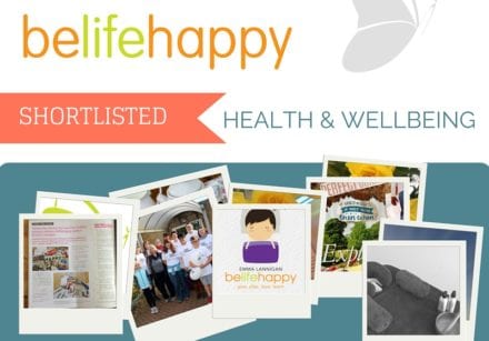 belifehappy shortlisted for health and wellbeing award