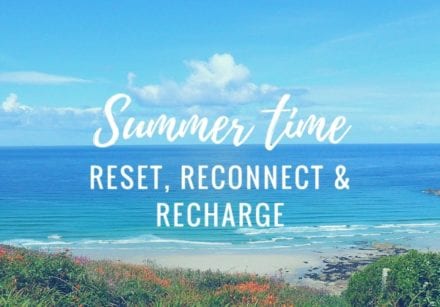 Switch the doing mindset for a being mindset with a summer reset